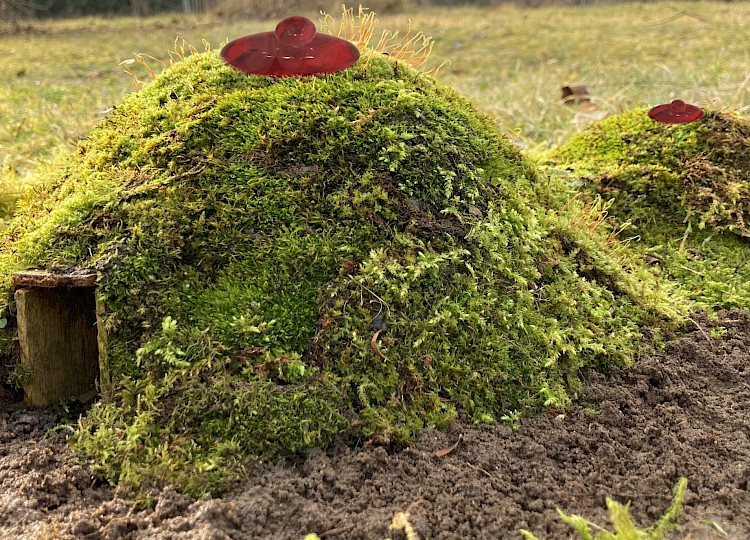 model of BOOB HILLS BURROWS by Laure Prouvost, tinyBE #1 © tinyBE